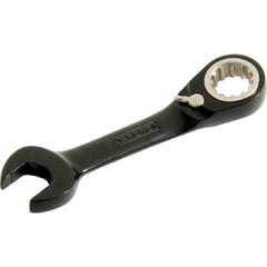 Proto Black Chrome Combination Stubby Reversible Ratcheting Wrench 5/16″ - Spline - Americas Industrial Supply