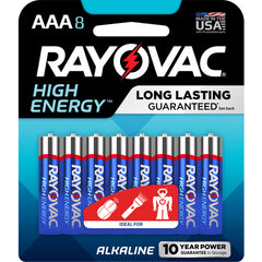 AAA High Energy Alkaline Batt-8Pk - Americas Industrial Supply