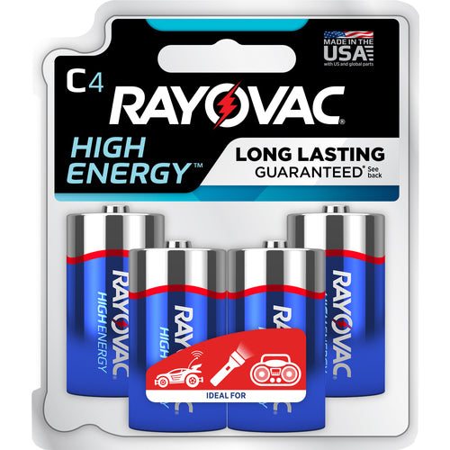 C High Energy Alkaline Batt-4Pk - Americas Industrial Supply