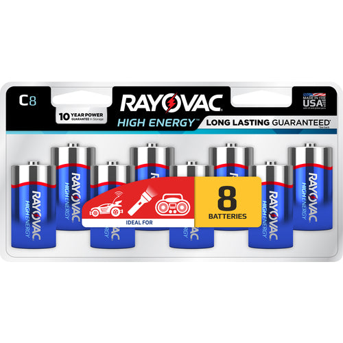 C High Energy Alkaline Batt-8Pk - Americas Industrial Supply