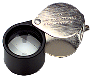 #816175 - 14X Power - 12.5mm Round - Hastings Triplet Folding Magnifier - Americas Industrial Supply