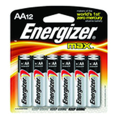 AA Max Alkaline Battery 12 Pack - Americas Industrial Supply