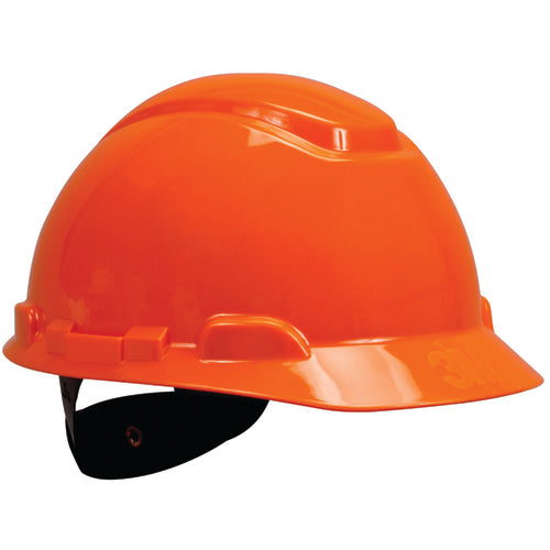 ‎3M Hard Hat with Uvicator H-706R-UV Orange 4-Point Ratchet Suspension - Americas Industrial Supply