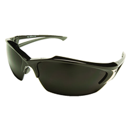 Smoke Lens - Fog & Scratch Resistant -Black Frame - Americas Industrial Supply