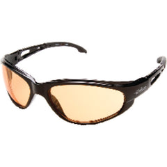 Amber Lens- Fog/Scratch Resistant- Flex Nylon Black Frame - Americas Industrial Supply