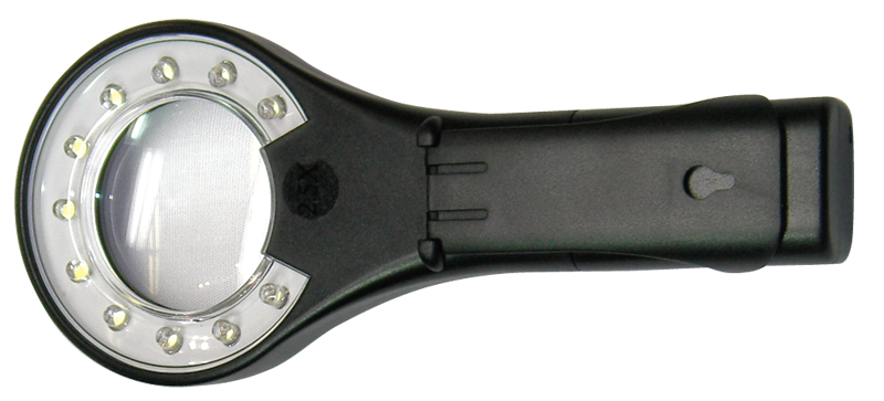 Lighted Handheld Magnifier - LED Bulb - Americas Industrial Supply