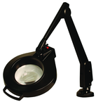 28" Arm 3.75X LED Mag Ben Bench Clamp, Floating Arm Circline - Americas Industrial Supply