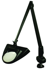 40" LED Magnifier 2.25X Clamp Base W/ Floating Arm Hi-Lighter - Americas Industrial Supply