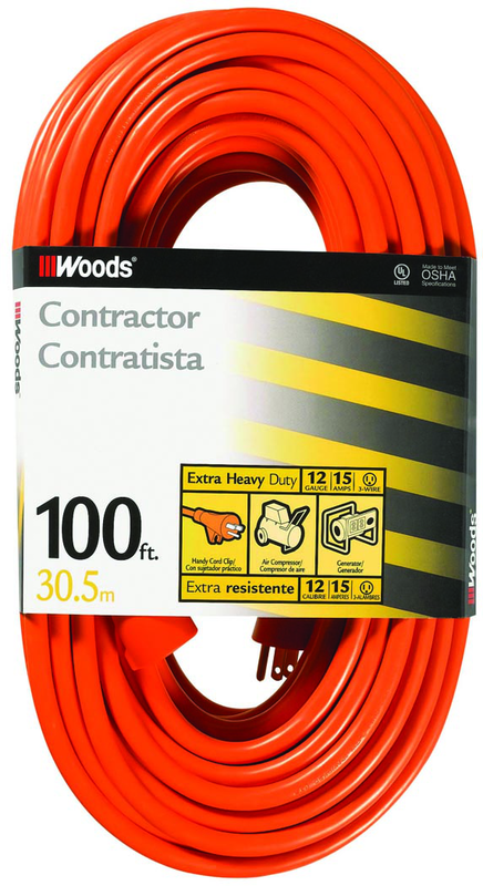 Extension Cord - 100' Extra HD 1-Outlet (Outdoor Style) - Americas Industrial Supply