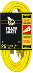 Yellow Jacket Extension Cord - 25' Extra Heavy Duty 1-Outlet (Powerlite) - Americas Industrial Supply