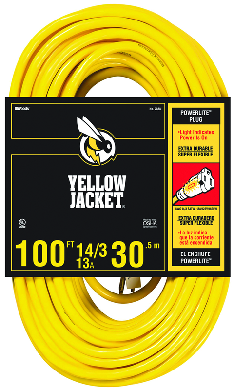 Extension Cord - 100' Heavy Duty 1-Outlet (Powerlite) - Americas Industrial Supply