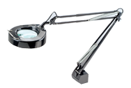 Floating Arm Magnifier Light - 5" Rnd Lens; 3 Diopter - Americas Industrial Supply