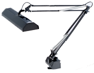Floating Arm 2-Tube Work Lamps - 36"OAL - Americas Industrial Supply