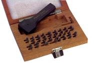 106 Pc. Figure & Letter Stamps Set with Holder - 1/4" - Americas Industrial Supply