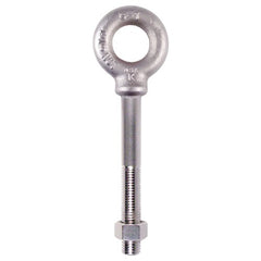 Plain Pattern Nut Eye Bolt - 1/4″-20 Thread Size, 1/2″ Eye Diameter - Americas Industrial Supply