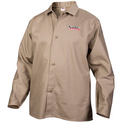 Jacket L - Flame Retardant Cloth Khaki - Americas Industrial Supply