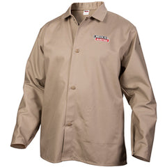 Jacket L - Flame Retardant Cloth Khaki - Americas Industrial Supply