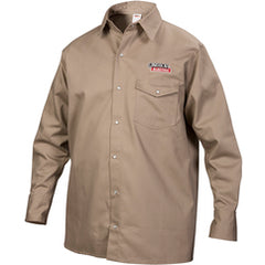 Shirt - XL Flame Retardant Welding Khaki - Americas Industrial Supply