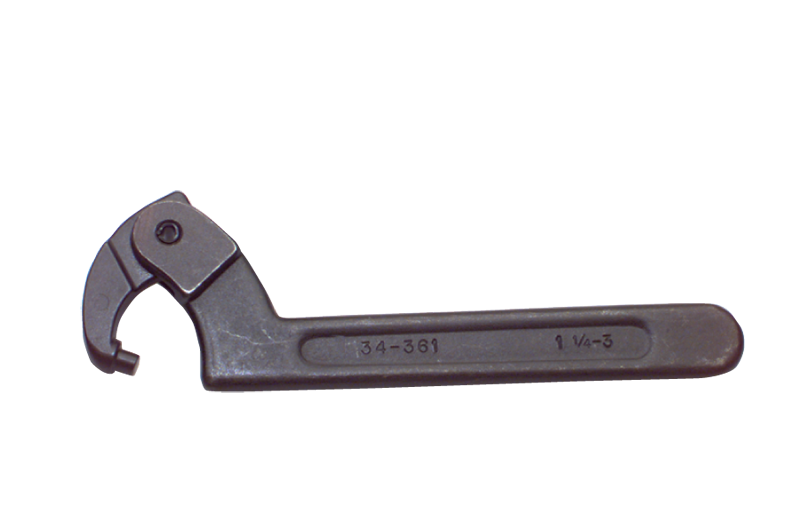 1-1/4 to 3'' Dia. Capacity - 7-1/2'' OAL - Adjustable Pin Spanner Wrench - Americas Industrial Supply