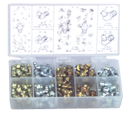385 Pc. Grease Fitting Assortment - Americas Industrial Supply
