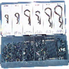 141 Pieces - Hitch Pin Clip Assortment-1/16″-3/16″ Diameter - Americas Industrial Supply