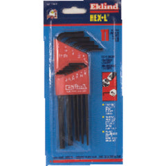 18 Pieces-0.050″-7/32″ & 1/16″-5/16″ Long & Short Arm Style - Hex Key Set - Americas Industrial Supply