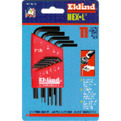 11 Pieces-0.050″-1/4″ Long Arm Style - Hex Key Set - Americas Industrial Supply