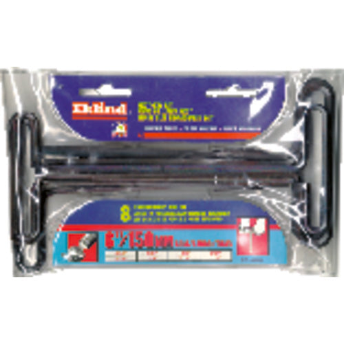 8 Pieces-2.0 mm-10 mm T-Handle Style-6″ Arm-Hex Key Set with Plain Grip - Americas Industrial Supply