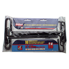 10 Pieces-3/32″-3/8″ T-Handle Style-9″ Arm-Hex Key Set with Plain Grip - Americas Industrial Supply