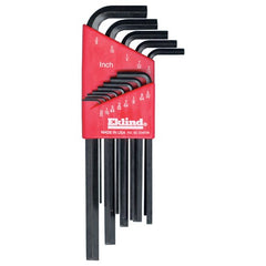 9 Pieces-1.5 mm-10 mm Long Arm Style - Hex Key Set - Americas Industrial Supply