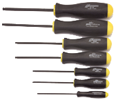 8 Piece - 2.0 - 10mm Screwdriver Style - Ball End Hex Driver Set with Ergo Handles - Americas Industrial Supply