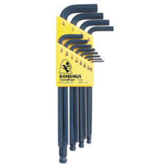 12 Pieces-0.050″-5/16″ Long Arm Style - Ball End Hex Key Set - Americas Industrial Supply