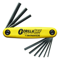 9 Pieces-5/64″-1/4″ Fold Up Hex Key Set - Americas Industrial Supply