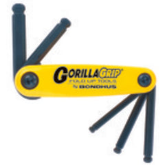 5 Pieces-3/16″-3/8″ Fold Up Style - Ball End Hex Key Set - Americas Industrial Supply