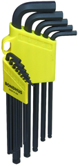 13 Piece - w/ProGuard Finish - Long Arm - Packaged in Swing Open Color Coded Case - Balldriver Tip Hex Key L-Wrench Set - Americas Industrial Supply