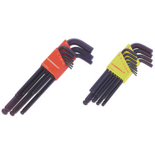 6 Pieces-1.5 mm-5 mm Long Arm Style - Ball End Hex Key Set - Americas Industrial Supply
