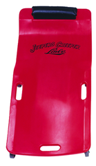 Low Profile Plastic Creeper - Body-fitting Design - Red - Americas Industrial Supply