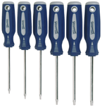 6 Piece - #9240101 - T10 - T30 - Screwdriver Style - Torx Driver Set - Americas Industrial Supply