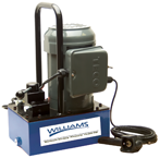 Hydraulic Electric Pump; 1HP Advance Hold Return; w/ 3Way-3Position Valve; 2-Gal; for Dual Acting Cylinders - Americas Industrial Supply