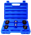 5T Hydraulic Flat Body Cylinder Kit with various height magnetic adapters in Carrying Case - Americas Industrial Supply