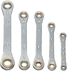 Snap-On/Williams (5 Piece) Straight Ratcheting Box Wrench Set - Metric - Americas Industrial Supply