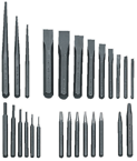 27 Piece Punch & Chisel Set -- #PC27; 3/32 to 1/2 Punches; 1/4 to 1-1/8 Chisels - Americas Industrial Supply