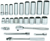 23 Piece - 3/8" Drive - 12 Point - Combination Kit - Americas Industrial Supply