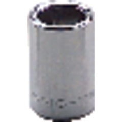 11 mm × 21.43 mm-1/4″ Drive-6 Point - Metric Standard Socket - Americas Industrial Supply