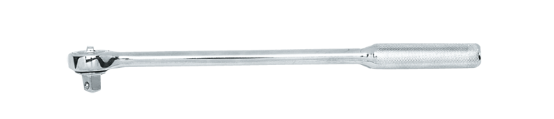 15" OAL - 1/2'' Drive - Round Head - Extra Long Reversible Ratchet - Knurled Handle - Americas Industrial Supply