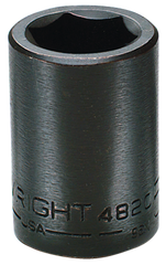 1-5/8 x 2-1/2" OAL - 3/4'' Drive - 6 Point  - Standard Impact Socket - Americas Industrial Supply