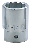 1-11/16 x 2-3/4" - 3/4" Drive - 12 Point - Standard Socket - Americas Industrial Supply
