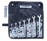 Wright Tool Fractional Combination Wrench Set -- 7 Pieces; 12PT Chrome Plated; Includes Sizes: 1/4; 5/16; 3/8; 7/16; 1/2; 9/16; 5/8"; Grip Feature - Americas Industrial Supply