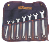 Wright Tool Fractional Combination Wrench Set -- 7 Pieces; 12PT Chrome Plated; Includes Sizes: 3/8; 7/16; 1/2; 9/16; 5/8; 11/16; 3/4"; Grip Feature - Americas Industrial Supply