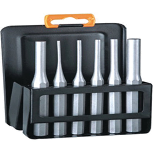 ‎6 Pieces-3/32″ to 5/16″ - Mechanic's Pin Punch Set - Americas Industrial Supply